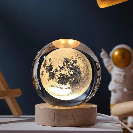 3D Galaxy Crystal Ball Lamp