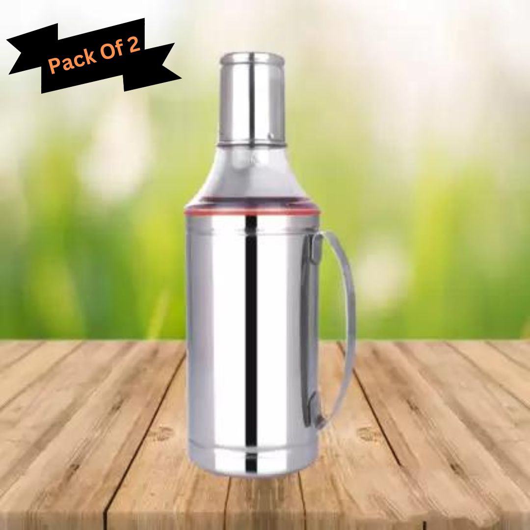 SteelPour™ - Oil Dispenser Bottle 1L (Pack of 2)